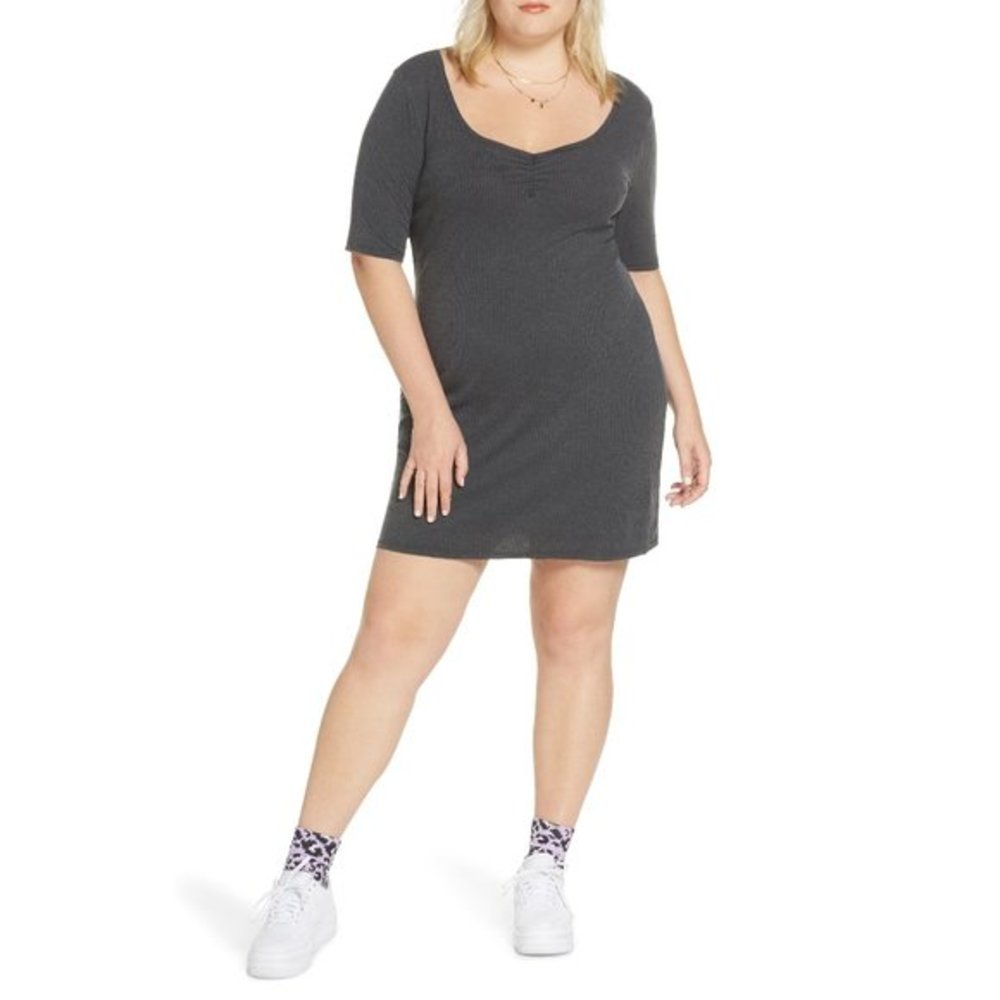 NWT Nordstrom BP Claudia Sulewski Ribbed Minidress